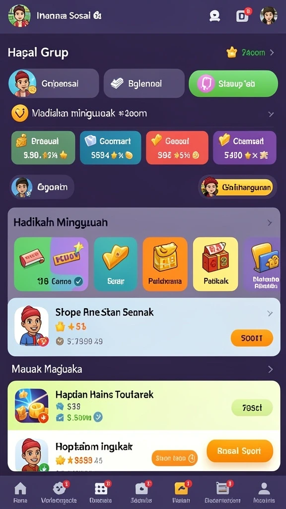 merpati178 - Karakter yang beragam dengan kemampuan unik di setiap pertarungan.