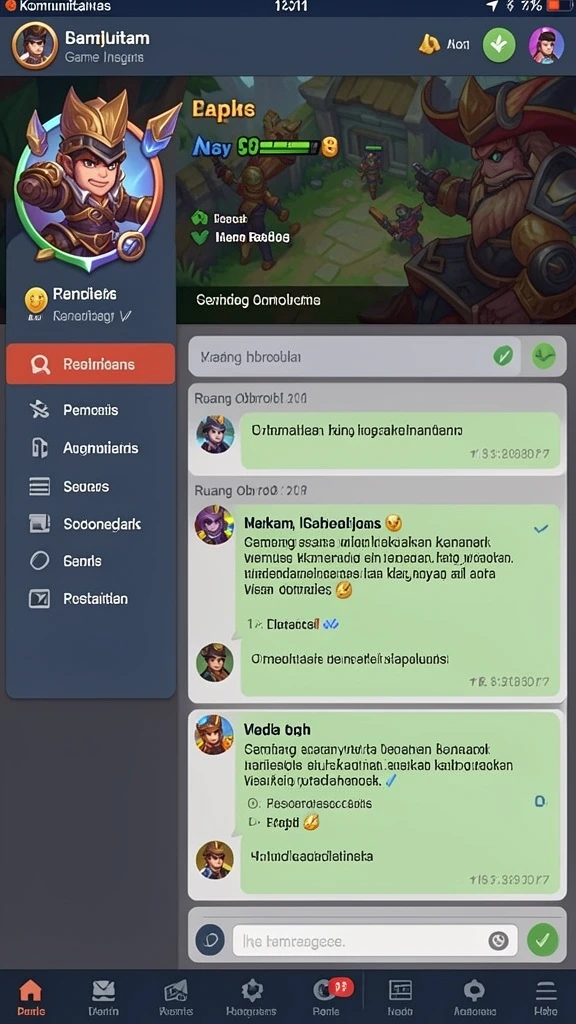 pgg68 - Tangkapan layar menampilkan leaderboard kompetisi antar pemain.