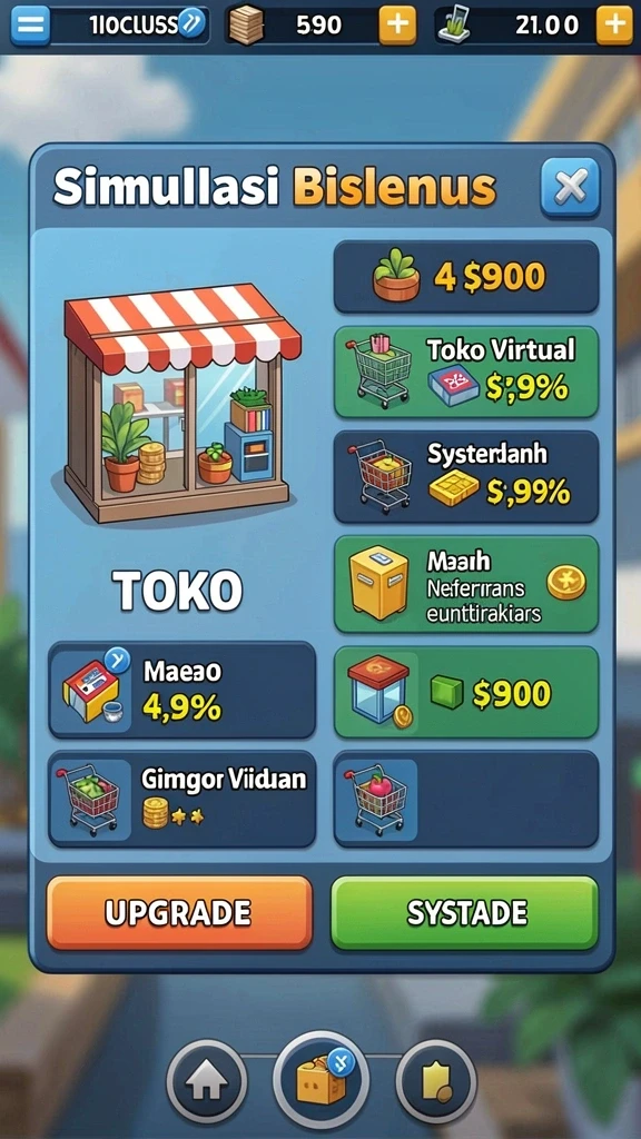 rejekigames - Tampilan antarmuka yang menarik dan intuitif.