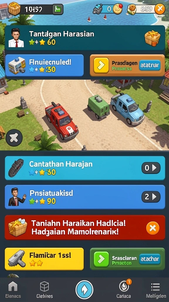 t6 - Tampilan awal permainan yang menarik dan penuh warna.